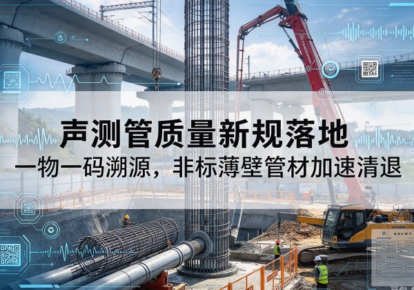 娄底声测管质量新规落地，一物一码溯源，非标薄壁管材加速清退