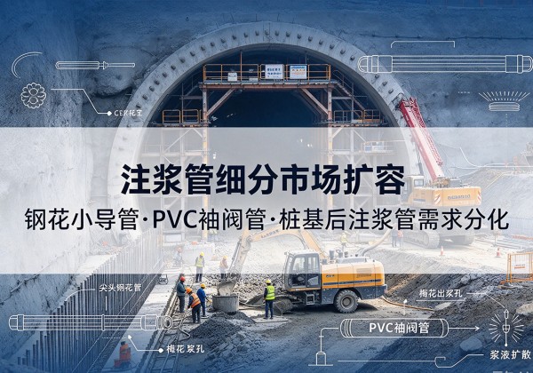 娄底注浆管细分市场扩容，隧道钢花小导管、PVC 袖阀管、桩基后注浆管需求分化